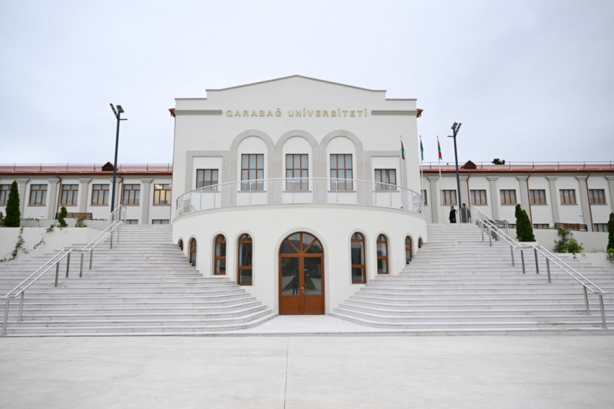 Prezident Xankəndi şəhərində Qarabağ Universitetinin açılışında iştirak edib - YENİLƏNİB 1 