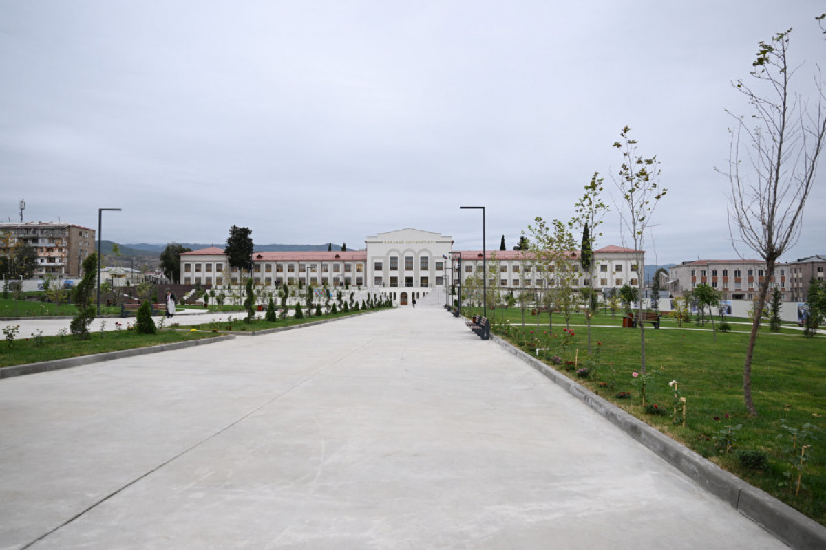 Prezident Xankəndi şəhərində Qarabağ Universitetinin açılışında iştirak edib - YENİLƏNİB 1 