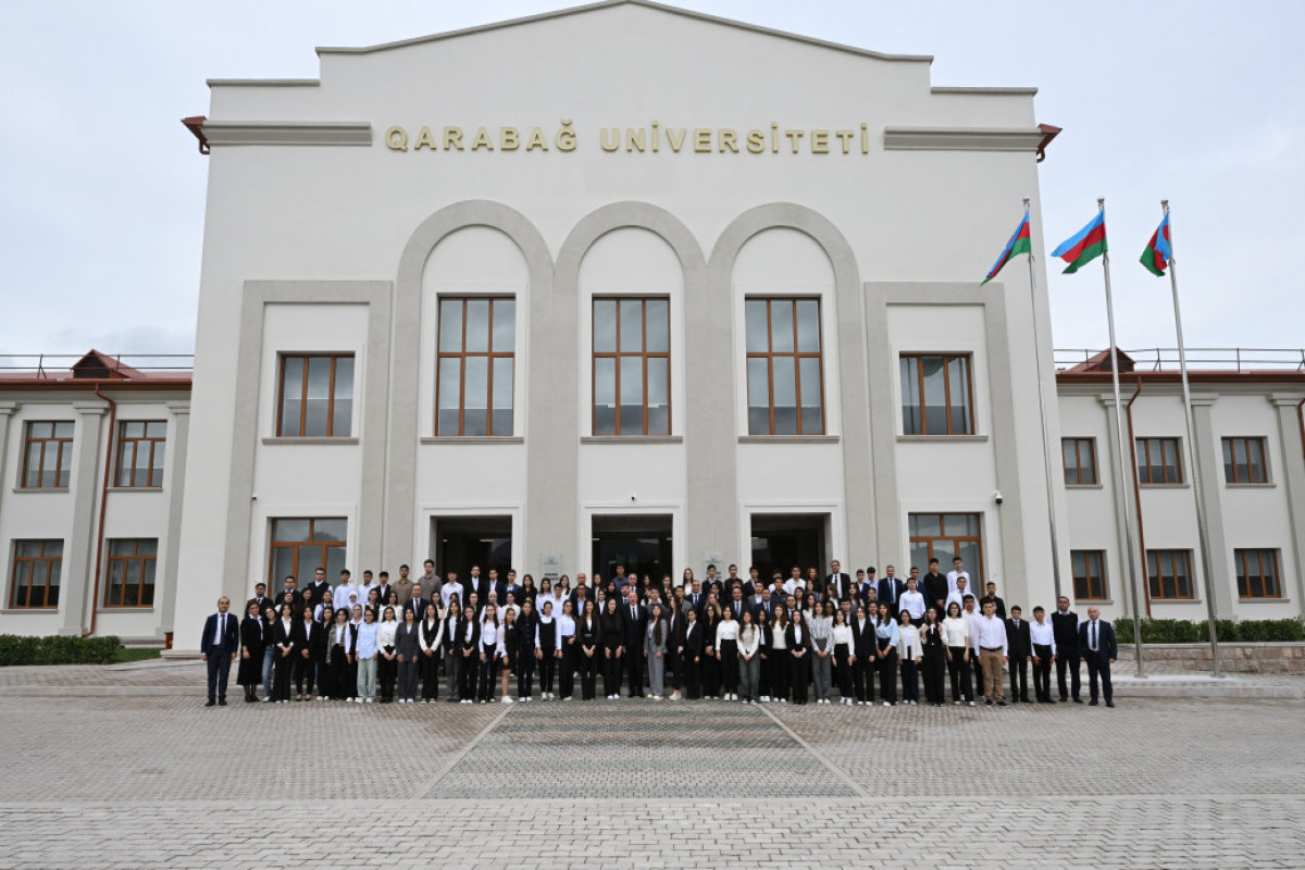 Prezident Xankəndi şəhərində Qarabağ Universitetinin açılışında iştirak edib - YENİLƏNİB 1 