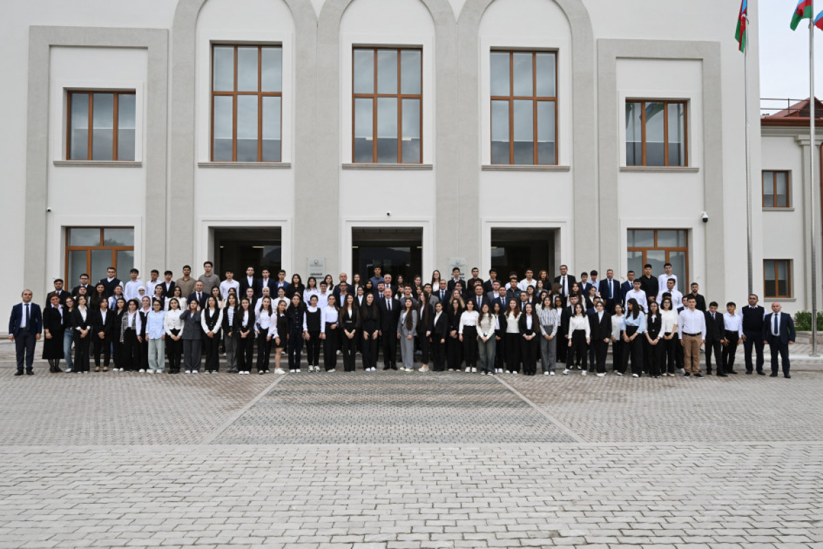 Prezident Xankəndi şəhərində Qarabağ Universitetinin açılışında iştirak edib - YENİLƏNİB 1 