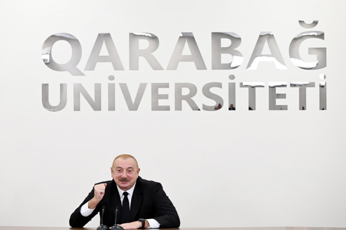 Prezident Xankəndi şəhərində Qarabağ Universitetinin açılışında iştirak edib - YENİLƏNİB 1 