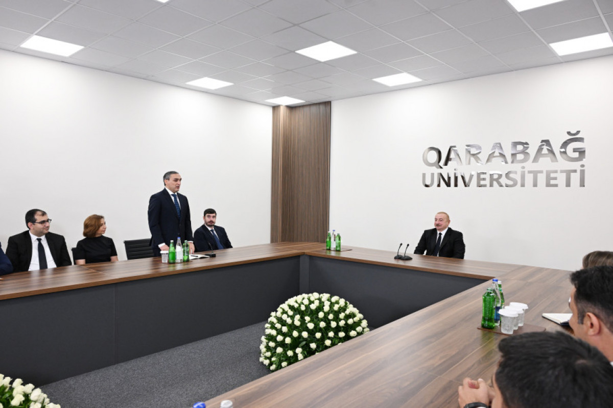 Prezident Xankəndi şəhərində Qarabağ Universitetinin açılışında iştirak edib - YENİLƏNİB 1 