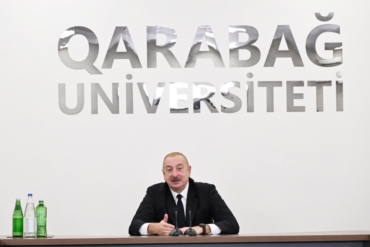 Prezident Xankəndi şəhərində Qarabağ Universitetinin açılışında iştirak edib - YENİLƏNİB 1 