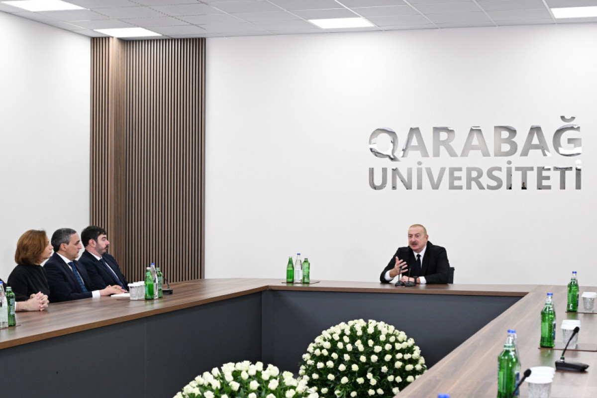 Prezident Xankəndi şəhərində Qarabağ Universitetinin açılışında iştirak edib - YENİLƏNİB 1 