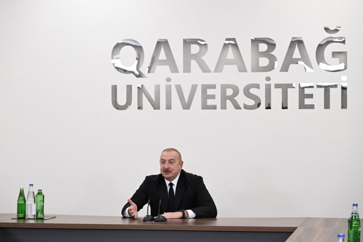 Prezident Xankəndi şəhərində Qarabağ Universitetinin açılışında iştirak edib - YENİLƏNİB 1 