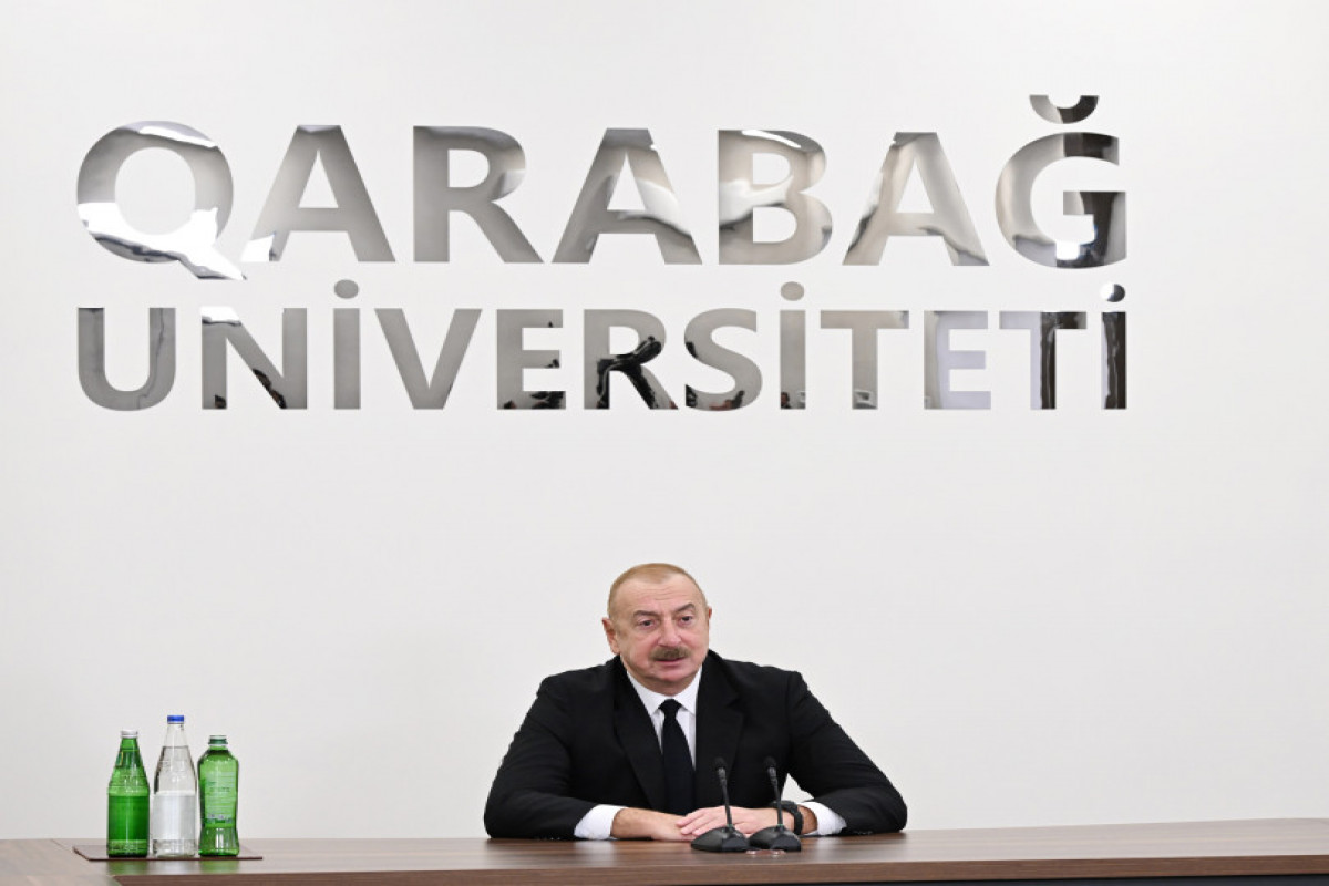 Prezident Xankəndi şəhərində Qarabağ Universitetinin açılışında iştirak edib - YENİLƏNİB 1 