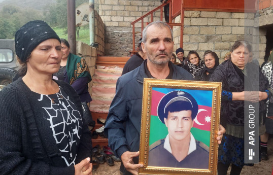 Birinci Qarabağ müharibəsində şəhid olan Bilal Qəhrəmanovun qalıqları Gədəbəydə dəfn edilib - FOTO 