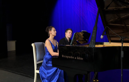Gəncə Dövlət Filarmoniyasında Daniil Kirillov və Anna Rasinanın konsert proqramı baş tutub