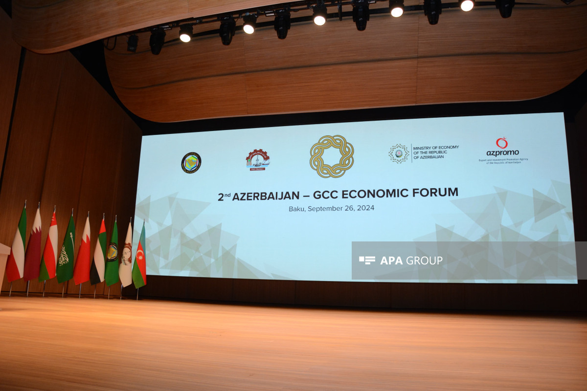 Bakıda Azərbaycan-Körfəz Əməkdaşlıq Şurasına üzv ölkələrin iqtisadi forumu keçirilir - FOTO 