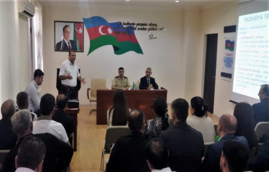 Tibb müəssisələrinin əməkdaşları radiasiya təhlükəsizliyi sahəsində maarifləndirilib - FOTO 