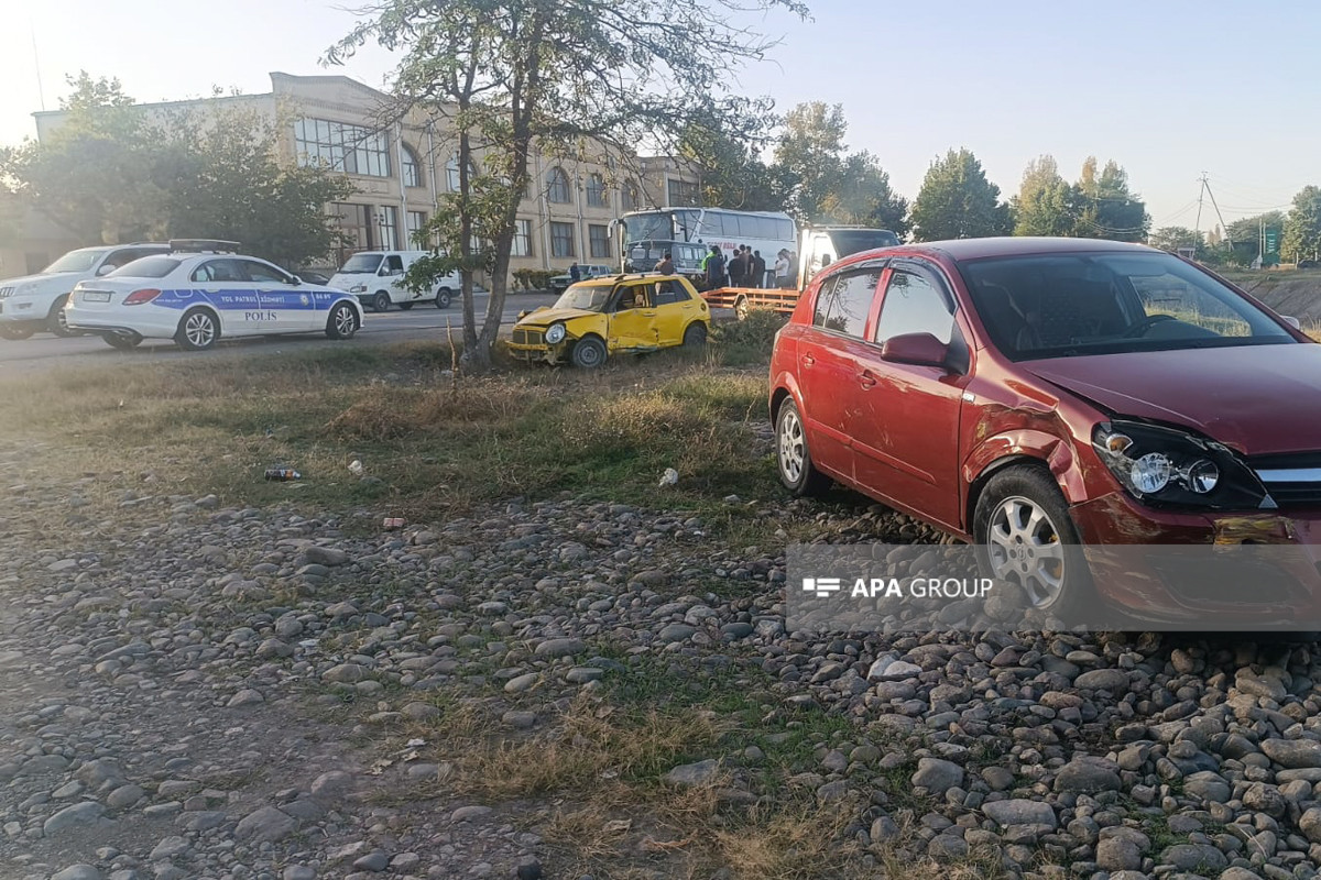 Tovuzda yol qəzası olub, xəsarət alan var - FOTO 