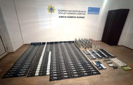 Gəncədə külli miqdarda aksiz markasız siqaret və spirtli içki aşkarlanıb