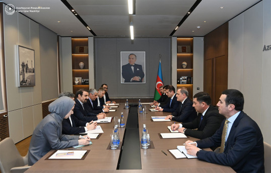 XİN rəhbəri İran Prezidentinin müşaviri ilə beynəlxalq təhlükəsizlik məsələlərini müzakirə edib - FOTO 