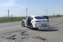 Naxçıvanda iki avtomobil toqquşub, 4 nəfər xəsarət alıb