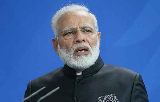 Narendra Modi Prezident İlham Əliyevi təbrik edib