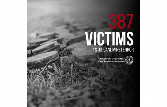 Vətən müharibəsindən sonra mina qurbanlarının sayı 387-yə çatıb