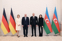 Almaniya Prezidentinin rəsmi qarşılanma mərasimi olub