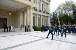 Almaniya Prezidentinin rəsmi qarşılanma mərasimi olub