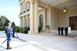 Almaniya Prezidentinin rəsmi qarşılanma mərasimi olub
