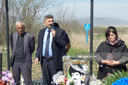 Qarabağın ilk şəhidlərindən Bəxtiyar Quliyev 32 il sonra dəfn edildiyi qəbiristanlıqda anılıb - FOTO 