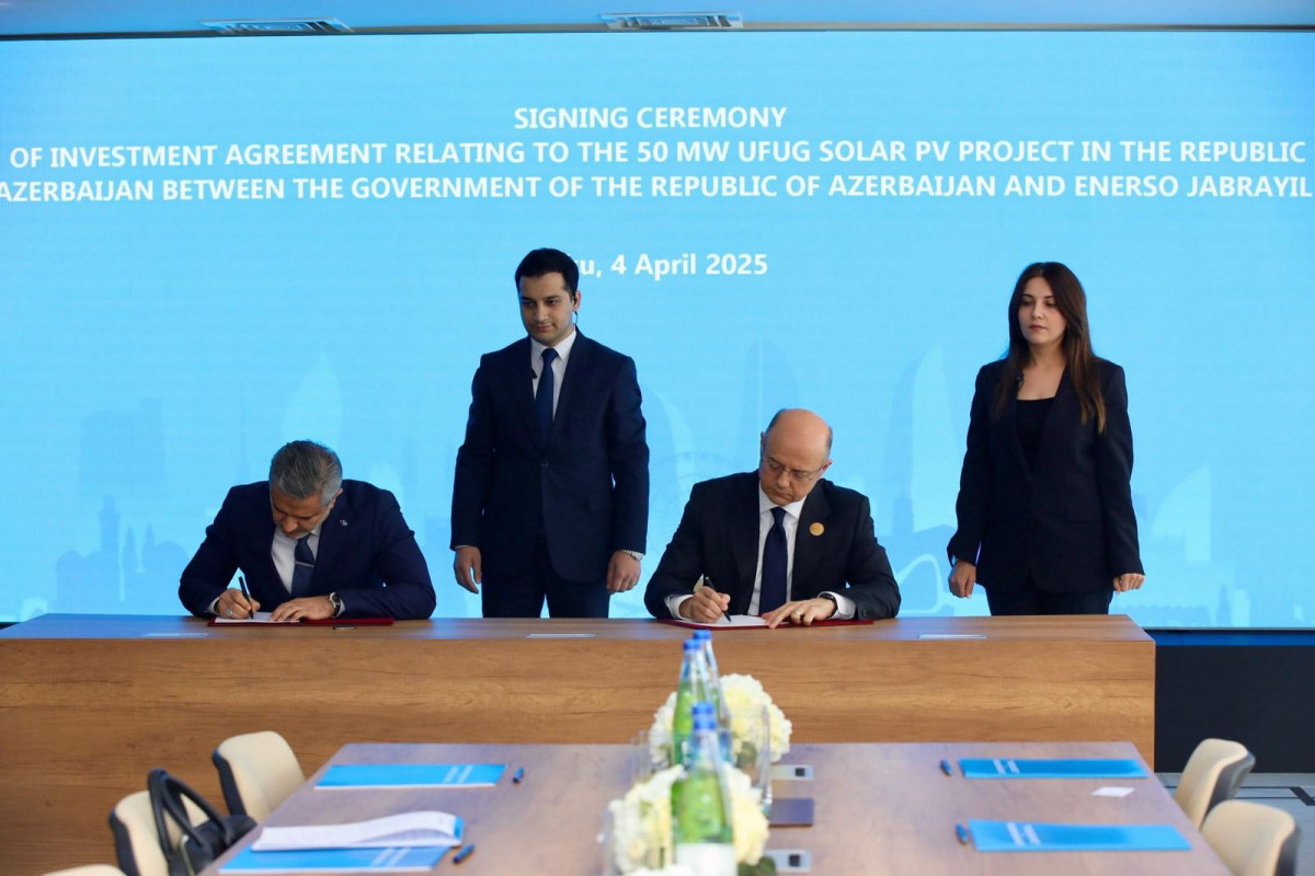 Günəş enerjisi layihələri üzrə İcra və İnvestisiya müqavilələri imzalanıb