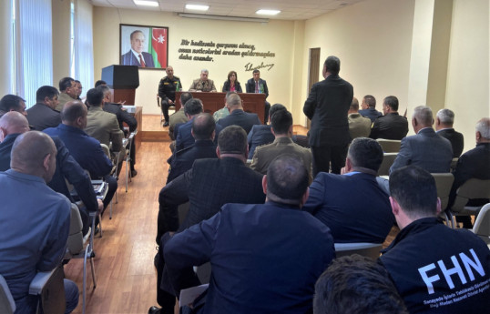 FHN-in Qarabağ Regional Mərkəzi yanğın təhlükəsizliyi ilə bağlı tədbir keçirib