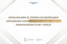 Müəllimlərin iş yerinin dəyişdirilməsi müsabiqəsi başlayıb