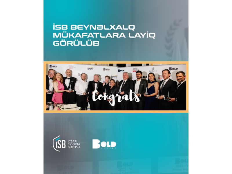 İcbari Sığorta Bürosu beynəlxalq mükafatlara layiq görülüb