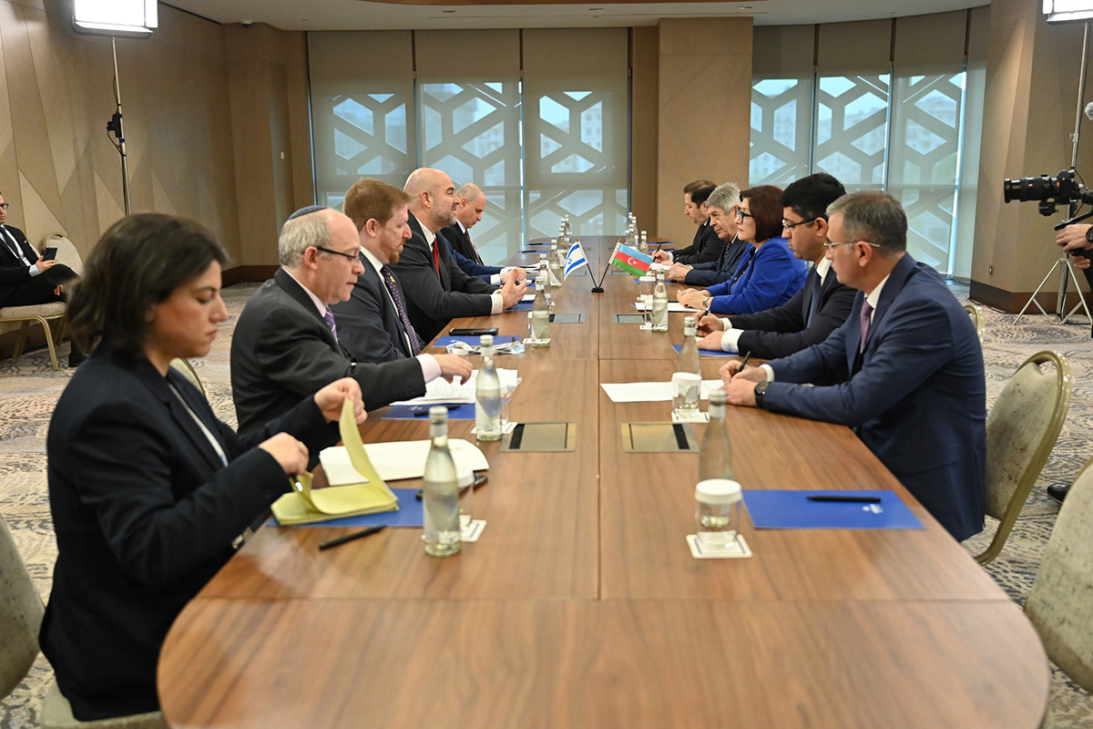 Sahibə Qafarova İsrail Knessetinin sədri ilə görüşüb