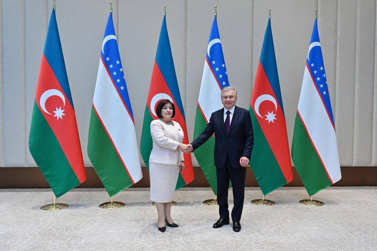 Sahibə Qafarova Özbəkistan Prezidenti Şavkat Mirziyoyevlə görüşüb