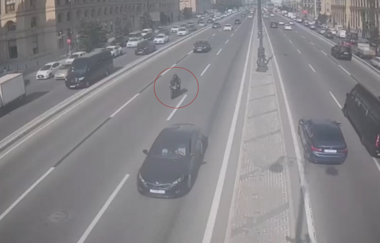 Bakıda narkotikin təsiri altında avtoxuliqanlıq edən motosiklet sürücüsü həbs edilib