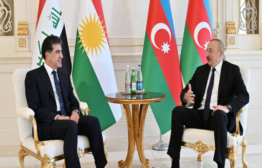 İraq Kürdüstan Regionunun başçısı Prezident İlham Əliyevi təbrik edib