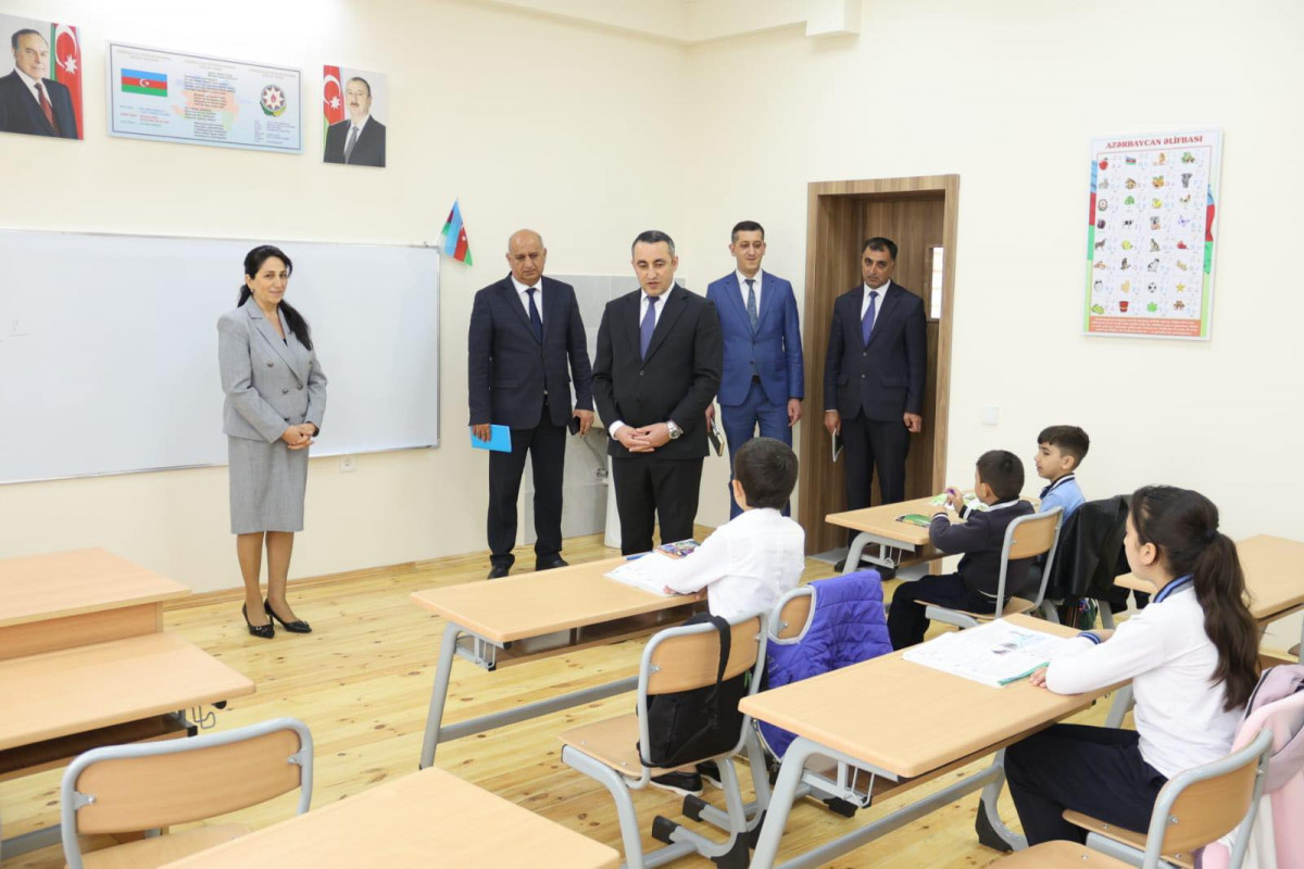 Suqovuşan və Sarıcalı kəndlərinin məktəblərində tədris prosesinə başlanılıb - FOTO 