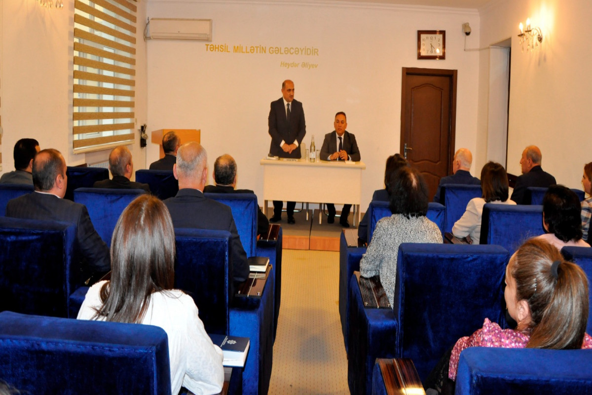 Mingəçevir Dövlət Universitetinin yeni rektoru kollektivə təqdim edilib - FOTO 
