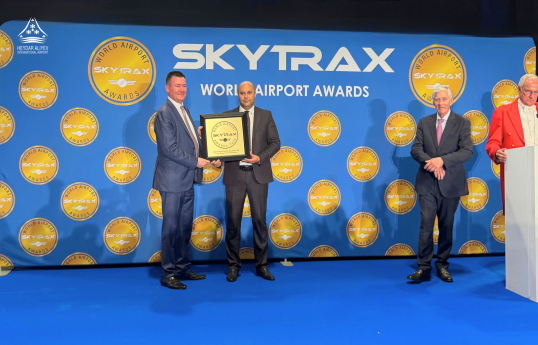 Heydər Əliyev Beynəlxalq Aeroportu daha bir “Skytrax” mükafatına layiq görülüb