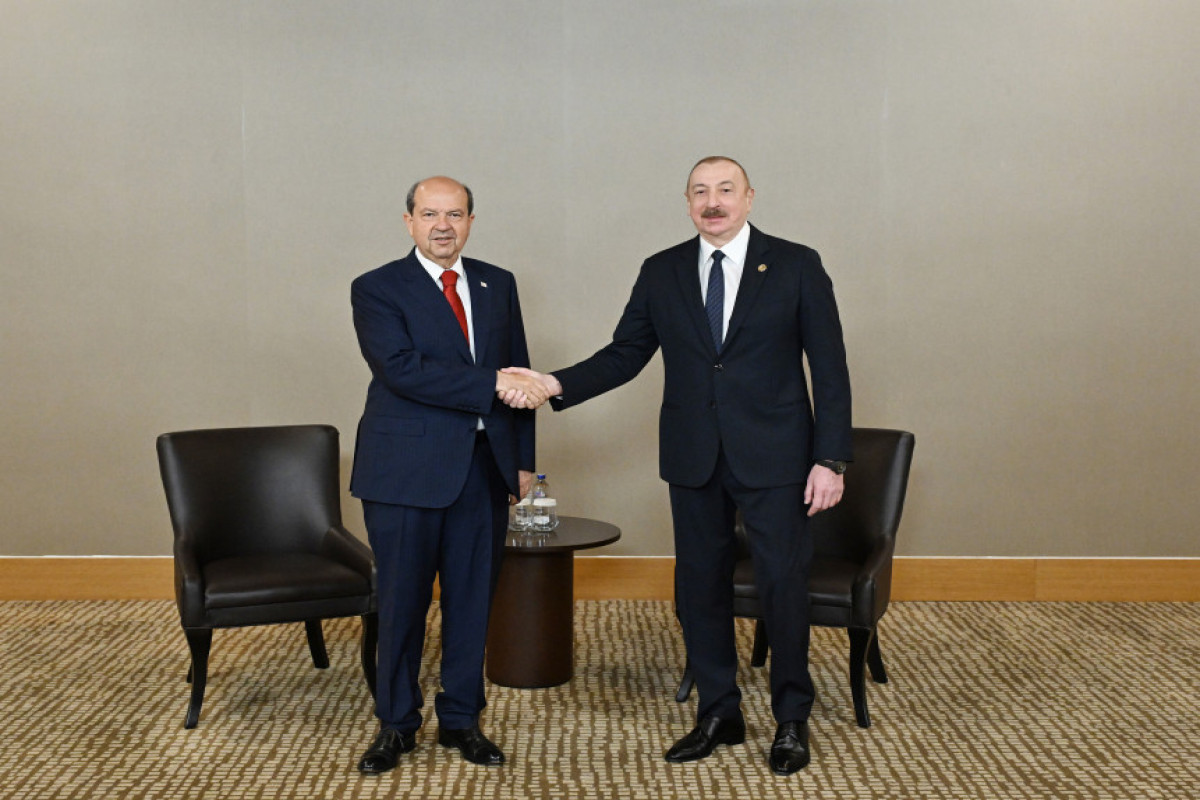 Prezident İlham Əliyev Antalyada Ersin Tatarla görüşüb - YENİLƏNİB 