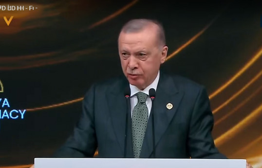 Ərdoğan: Türkiyənin ətrafında barış və təhlükəsizlik qurşağı yaratmağa çalışırıq
