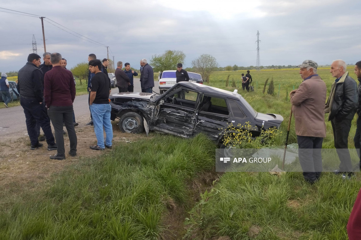 Ağdamda yolda qəza olub, yaralılar var - FOTO 