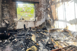 Sumqayıtda 3 otaqlı fərdi yaşayış evi yanıb - FOTOLENT 