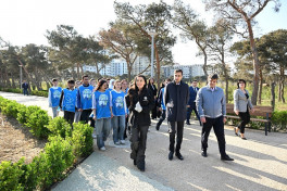 Leyla Əliyevanın təşəbbüsü ilə şəhər yaşıllıqlarının inventarlaşdırılması üzrə layihənin növbəti mərhələsinə start verilib - FOTOLENT 