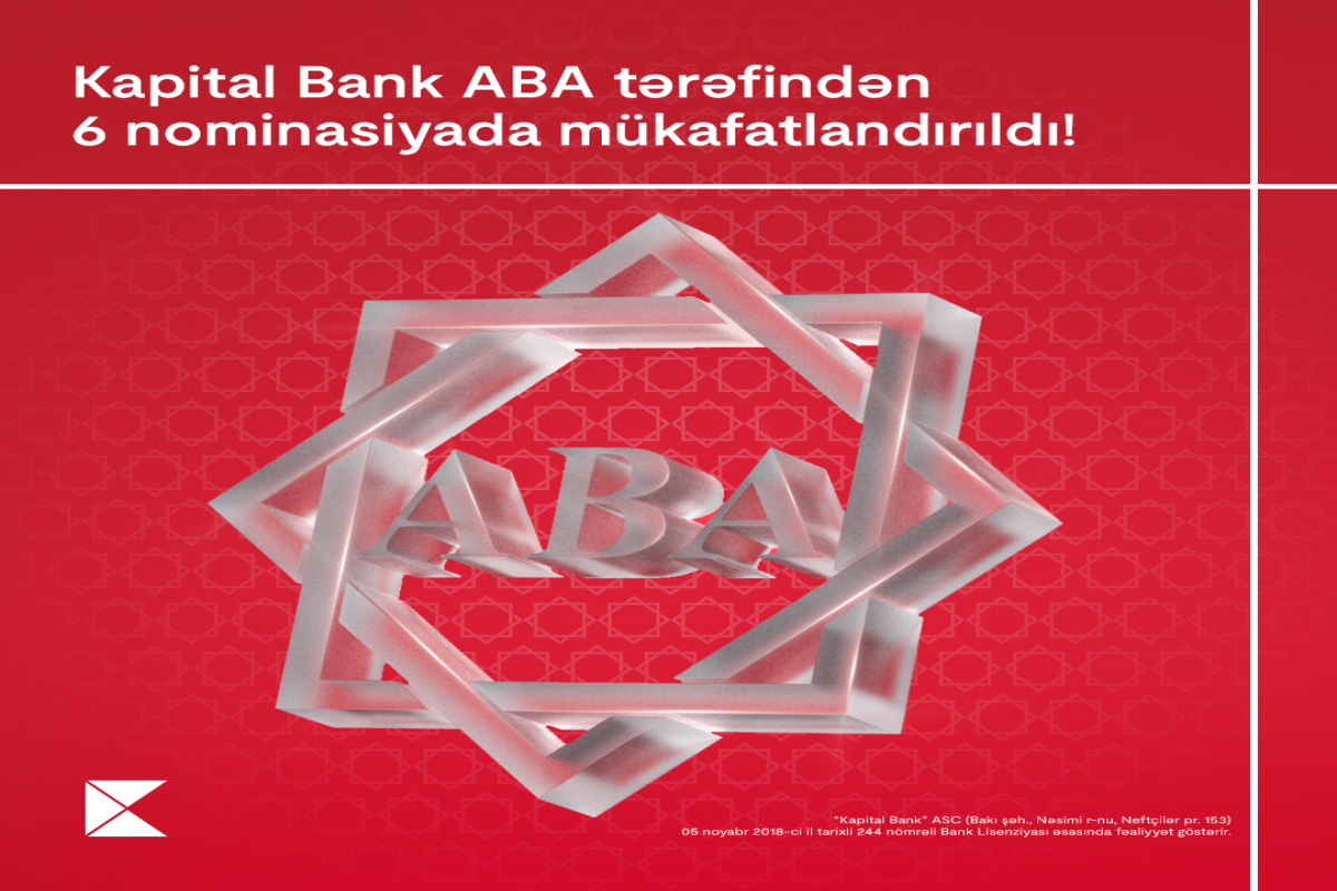 Kapital Bank 6 nominasiyada mükafatlandırılıb