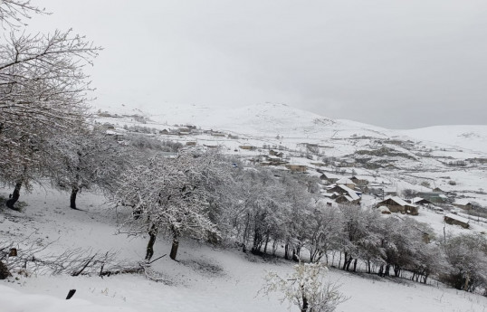 Daşkəsənə qar yağıb - FOTO 
