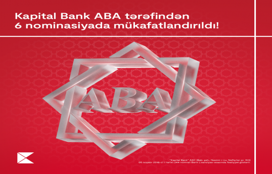Kapital Bank 6 nominasiyada mükafatlandırılıb