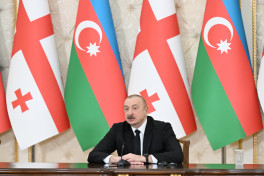 Azərbaycan və Gürcüstan prezidentləri mətbuata bəyanatla çıxış ediblər - YENİLƏNİB-1 