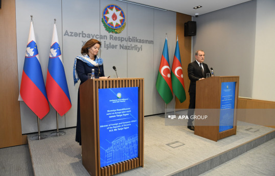 Azərbaycan və Sloveniya XİN rəhbərləri Cənubi Qafqazda təhlükəsizliyi müzakirə edib