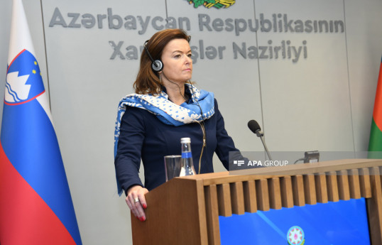 Sloveniya Respublikasının xarici işlər naziri Tanya Fayon