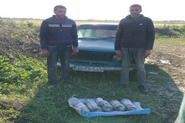 “Horadiz” sərhədindən ölkəyə külli miqdarda narkotik gətirməyə cəhd edən şəxslər saxlanılıb