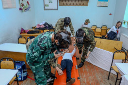 FHN-in Şimal-qərb Regional Mərkəzi mülki müdafiə məşqləri keçirib