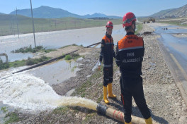 FHN: Bəzi su basmış yerlərdə tədbirlər davam etdirilib - VİDEO 