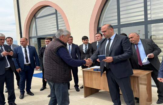 Növbəti köç karvanı Ağdamın Sarıcalı və Xocalının Ballıca kəndlərinə çatıb, açarlar təqdim edilib - YENİLƏNİB  - FOTO 